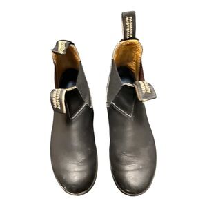 Blundstone Black Leather Ankle Boots Size 6 AUS Sized